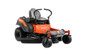 Husqvarna riding lawn mower on a white background